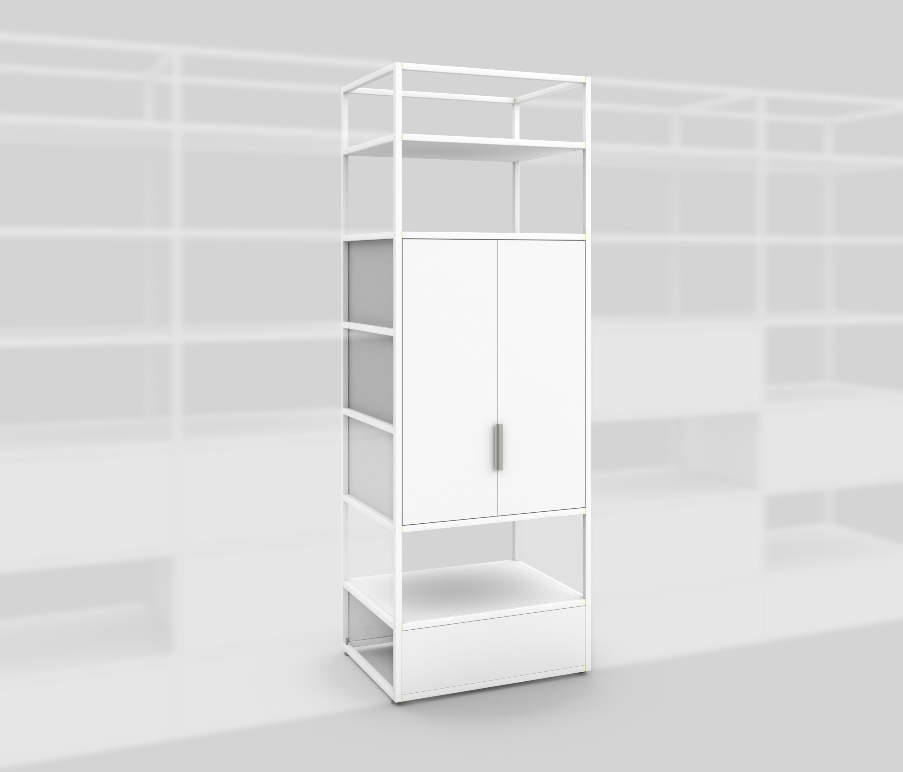 SUPERGRID™ Stauraummodul 650 C in Weiß
