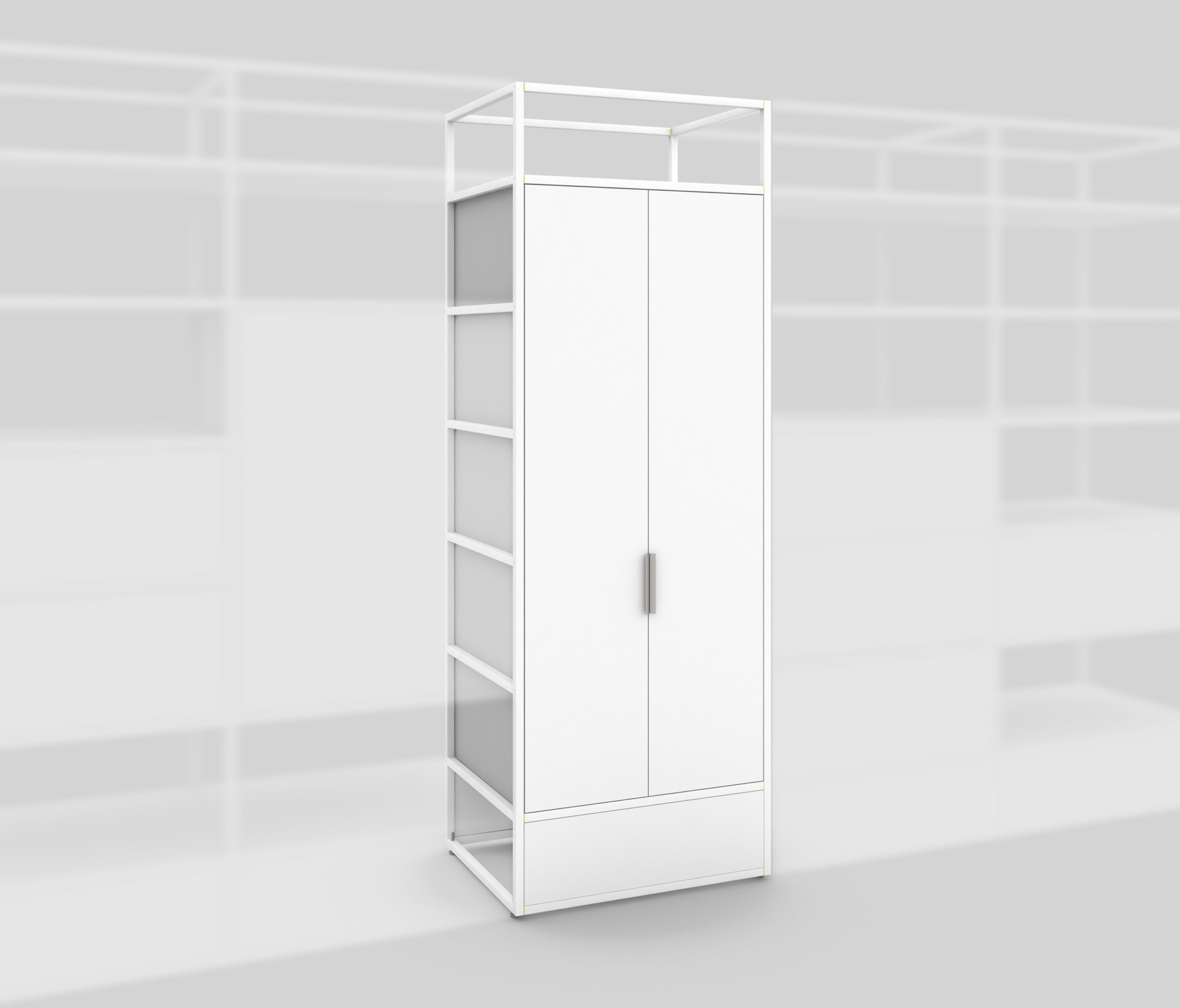SUPERGRID™ Stauraummodul 650 E in Weiß
